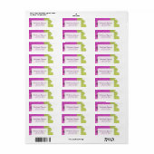 Eitplant Rozen Return Address Label (Full Sheet)