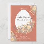 Eitsenjacht op goudfloraal waterverf kaart (Voorkant)