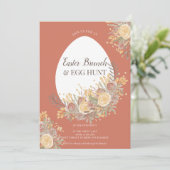 Eitsenjacht op goudfloraal waterverf kaart (Staand voorkant)