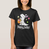 Eitsenmand Bunny Rex Dinosaur Happy Paast Dag 2 T-shirt (Voorkant)