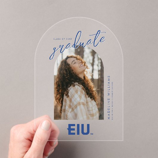 EIU-blokletter Acryl Uitnodigingen (Insitu (Draagbaar))