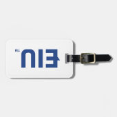 EIU-blokletter Bagagelabel (Voorkant horizontaal)