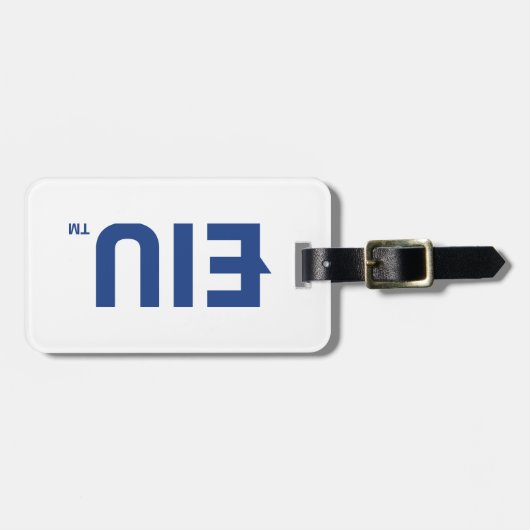 EIU-blokletter Bagagelabel (Voorkant horizontaal)