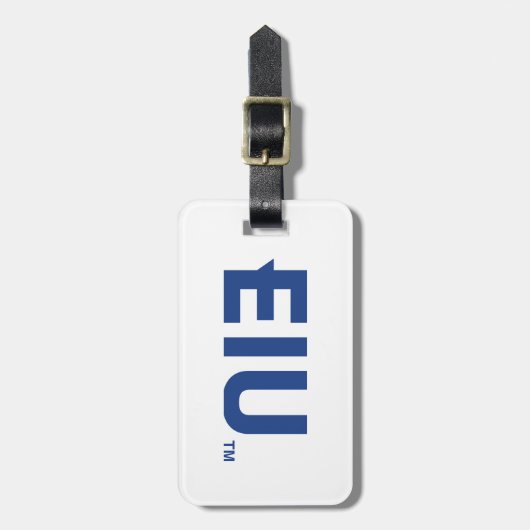 EIU-blokletter Bagagelabel (Voorkant verticaal)