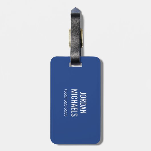 EIU-blokletter Bagagelabel (Achterkant verticaal)