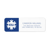 EIU-blokletter Etiket (Voorkant)