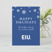 EIU-blokletter Feestdagenkaart (Staand voorkant)