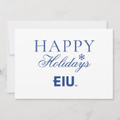 EIU-blokletter Feestdagenkaart (Voorkant)