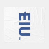 EIU-blokletter Fleece Deken (Voorkant (Horizontaal))