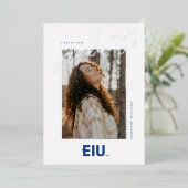 EIU-blokletter Folie Uitnodiging (Staand Voorkant)