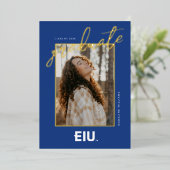 EIU Blokletter Folie Uitnodiging (Staand Voorkant)