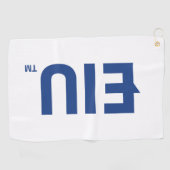 EIU-blokletter Golfhanddoek (Horizontaal)