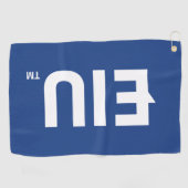 EIU-blokletter Golfhanddoek (Horizontaal)