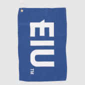 EIU-blokletter Golfhanddoek (Voorkant)