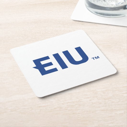 EIU-blokletter Kartonnen Onderzetters (Schuin)