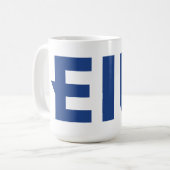 EIU-blokletter Koffiemok (Voorkant links)