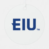 EIU-blokletter Metalen Ornament (Voorkant)