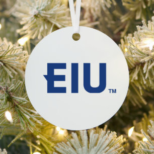 EIU-blokletter Metalen Ornament