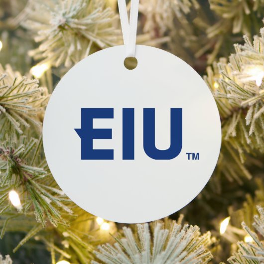 EIU-blokletter Metalen Ornament (Insitu)