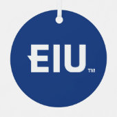 EIU-blokletter Metalen Ornament (Voorkant)