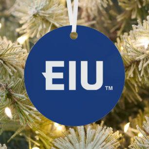 EIU-blokletter Metalen Ornament