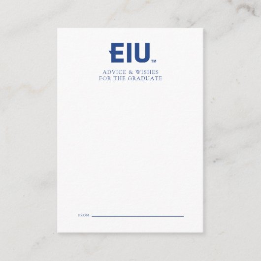 EIU-blokletter Notitiekaartje (Voorkant)