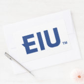EIU-blokletter Rechthoekige Sticker (Envelop)