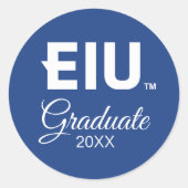 EIU-blokletter Ronde Sticker (Voorkant)