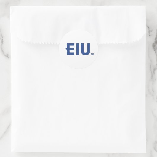 EIU-blokletter Ronde Sticker (Tas)