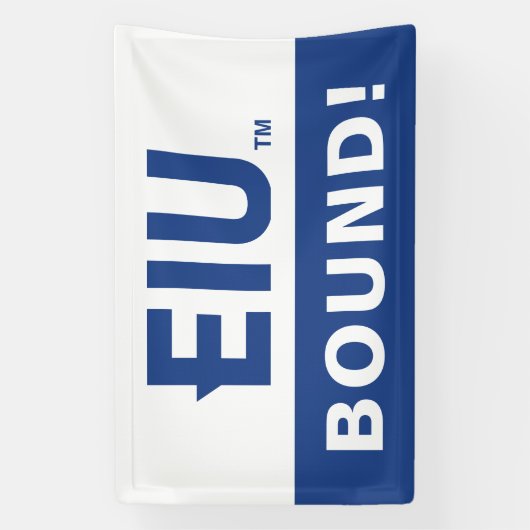 EIU-blokletter Spandoek (Verticaal)