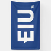 EIU-blokletter Spandoek (Verticaal)