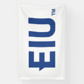 EIU-blokletter Spandoek (Verticaal)