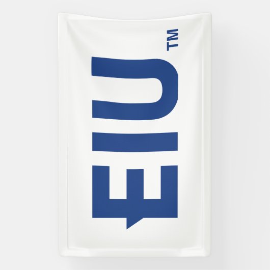 EIU-blokletter Spandoek (Verticaal)