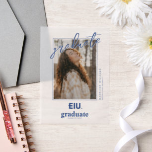 EIU-blokletter Vellum Uitnodigingen