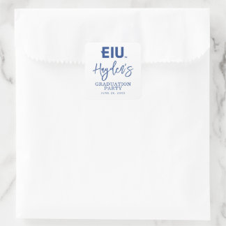 EIU-blokletter Vierkante Sticker