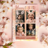 Eiverf Spletters Abstract 4-foto Happy Easter Feestdagenkaart