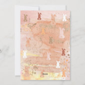 Eiverf Spletters Abstract 4-foto Happy Easter Feestdagenkaart (Achterkant)