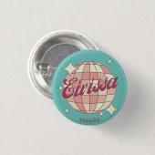 Eivissa Ibiza España vakantiereis souvenir Ronde Button 3,2 Cm (Voorkant /achterkant)