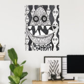 Eivormige Entiteit Poster (Thuiskantoor)