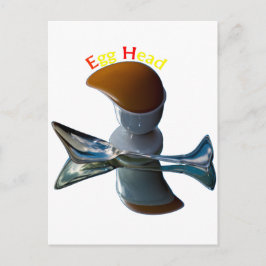 Eivormige Ontwerpen met een Knik Briefkaart