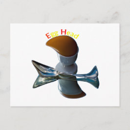 Eivormige Ontwerpen Met Een Knik Briefkaart