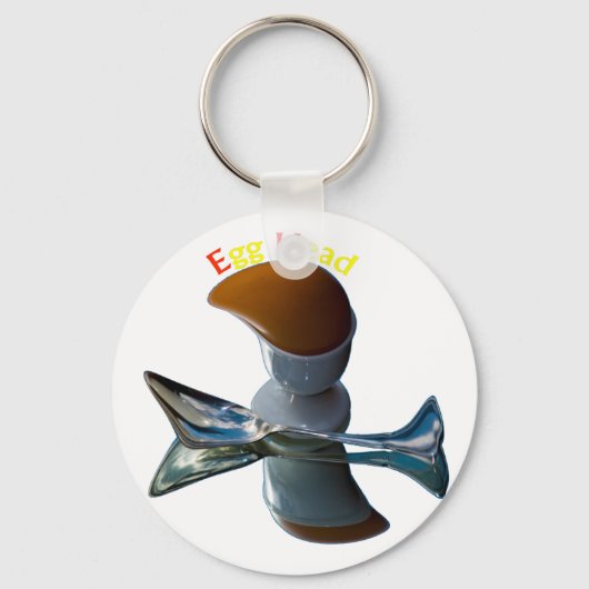 Eivormige Ontwerpen met een Knipoog Sleutelhanger (Voorkant)