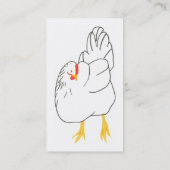 Eivrije uitloop, graanvoer, organische visitekaart visitekaartje (Achterkant)