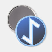 Eiwaz Yew Rune Magneet (Voorkant / Achterkant)