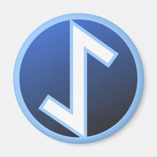 Eiwaz Yew Rune Magneet (Voorkant)