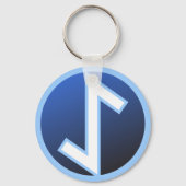 Eiwaz Yew Rune Sleutelhanger (Voorkant)