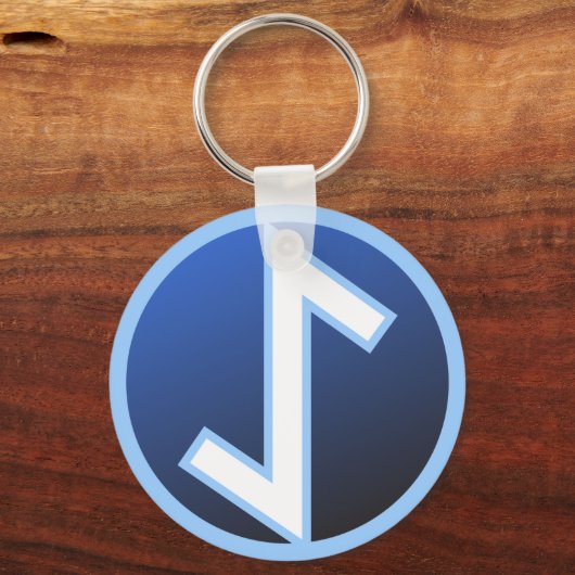 Eiwaz Yew Rune Sleutelhanger (Voorkant)