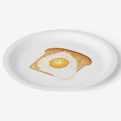 Eiwit, gedroogd papieren bordje (Gekanteld)