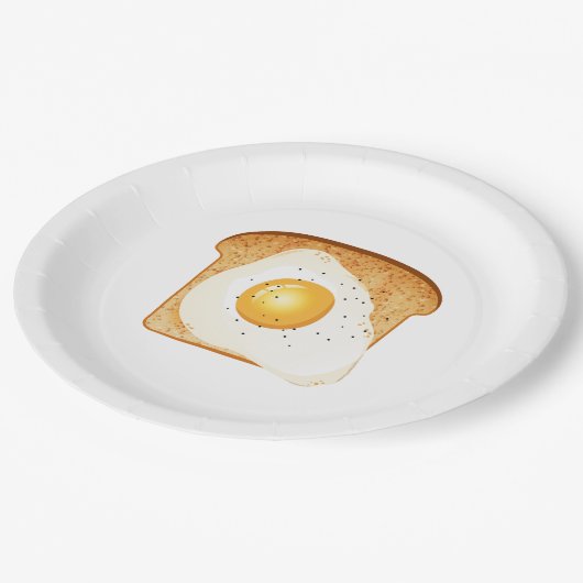 Eiwit, gedroogd papieren bordje (Gekanteld)