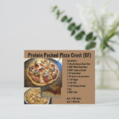 Eiwit verpakt Briefkaart voor roestwinning (Staand voorkant)